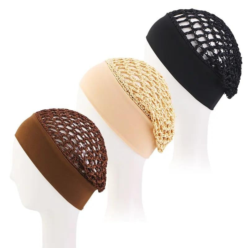 πΏ Gentle on Hair & Scalp! Breathable Elastic Mesh Hair Net Cap π