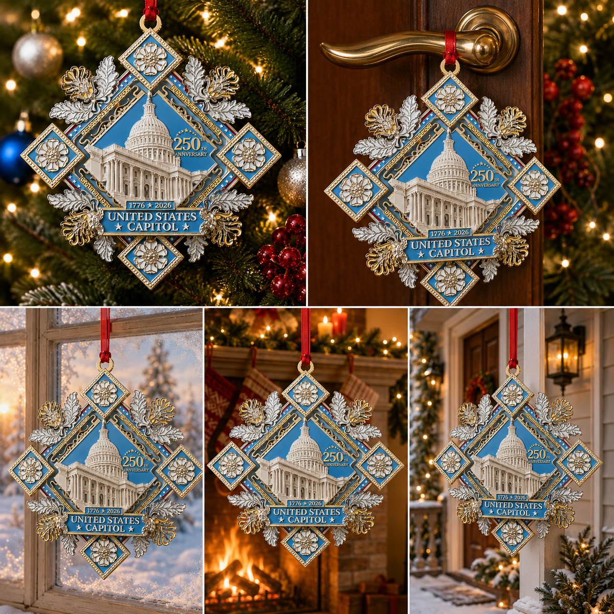 π₯250th Anniversary Commemorative Ornament β UNITED STATESCAPITOL