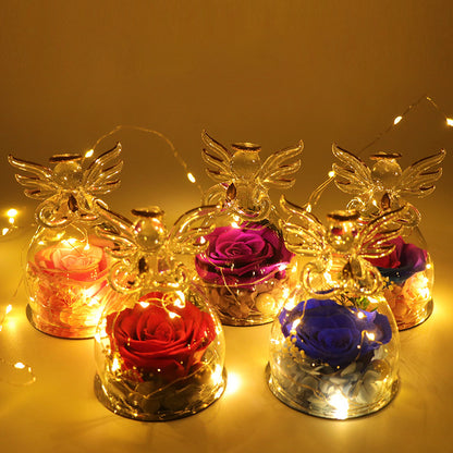 Glowing Little Angel Everlasting Rose Gift