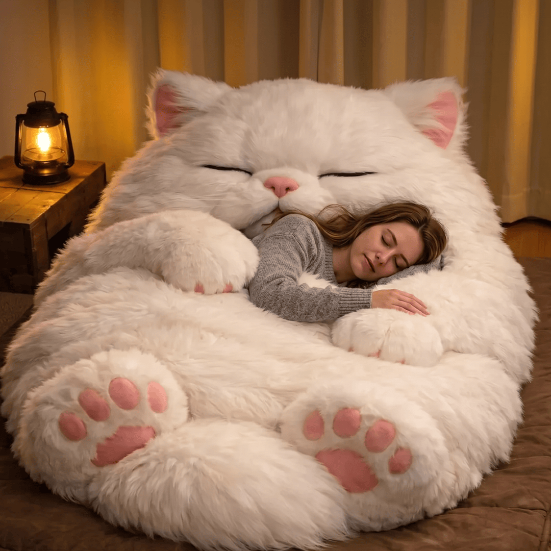 🔥Hot Sale 49% off🌟🐱 Fluffy cat sleeping bag – Soft, Warm & Purrfectly Cozy😴💤