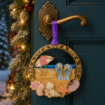 ⏰ Limited anniversary edition✨Beach vacation style Christmas tree ornament