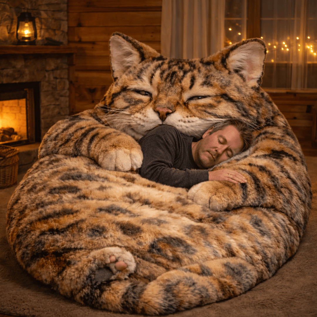 🔥Hot Sale 49% off🌟🐱 Fluffy cat sleeping bag – Soft, Warm & Purrfectly Cozy😴💤