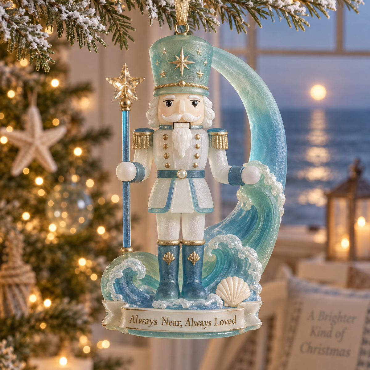 Coastal Nutcracker Christmas Ornament