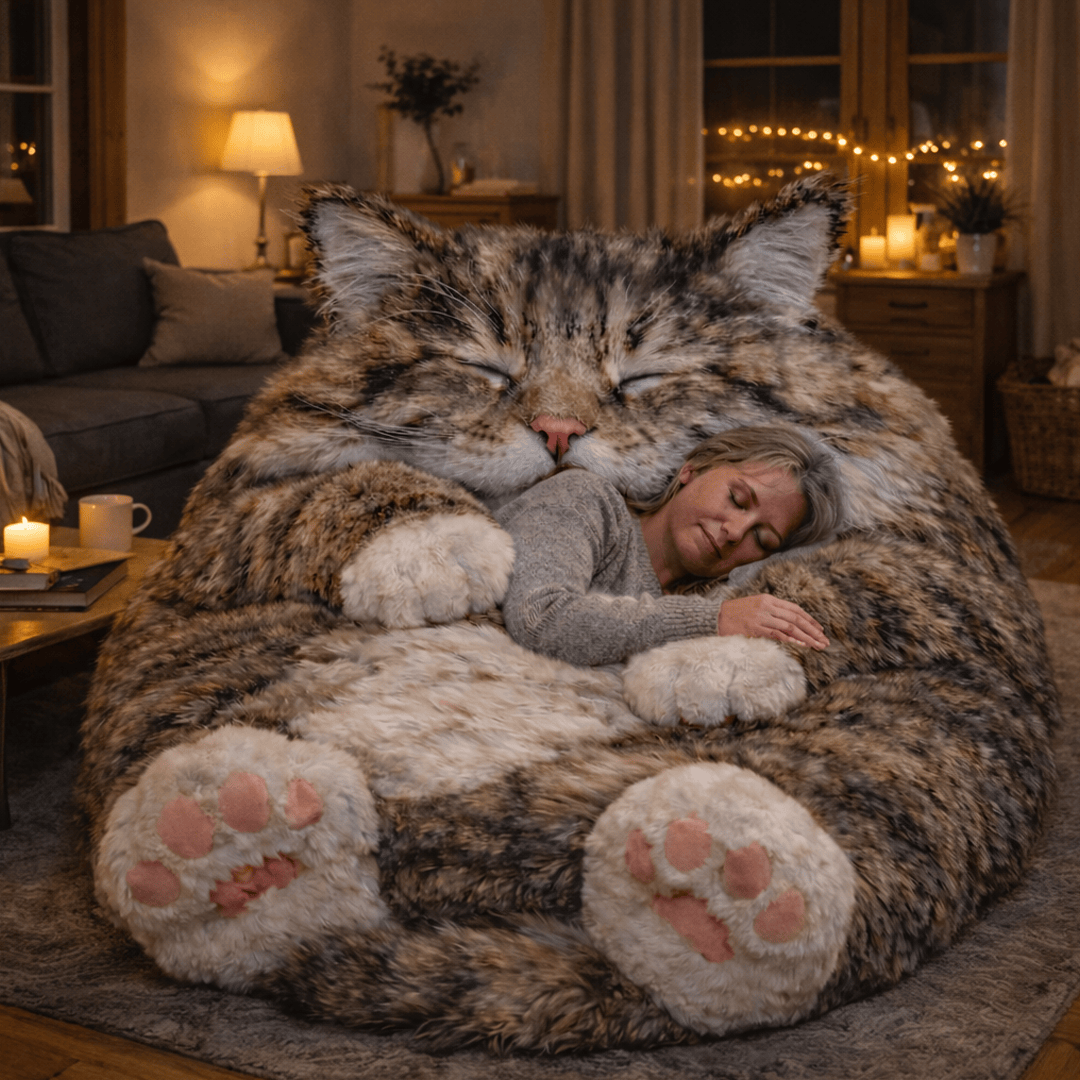 🔥Hot Sale 49% off🌟🐱 Fluffy cat sleeping bag – Soft, Warm & Purrfectly Cozy😴💤