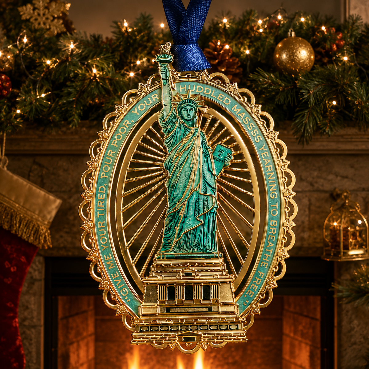 🔥250th Anniversary Statue of Liberty Christmas Tree Ornament