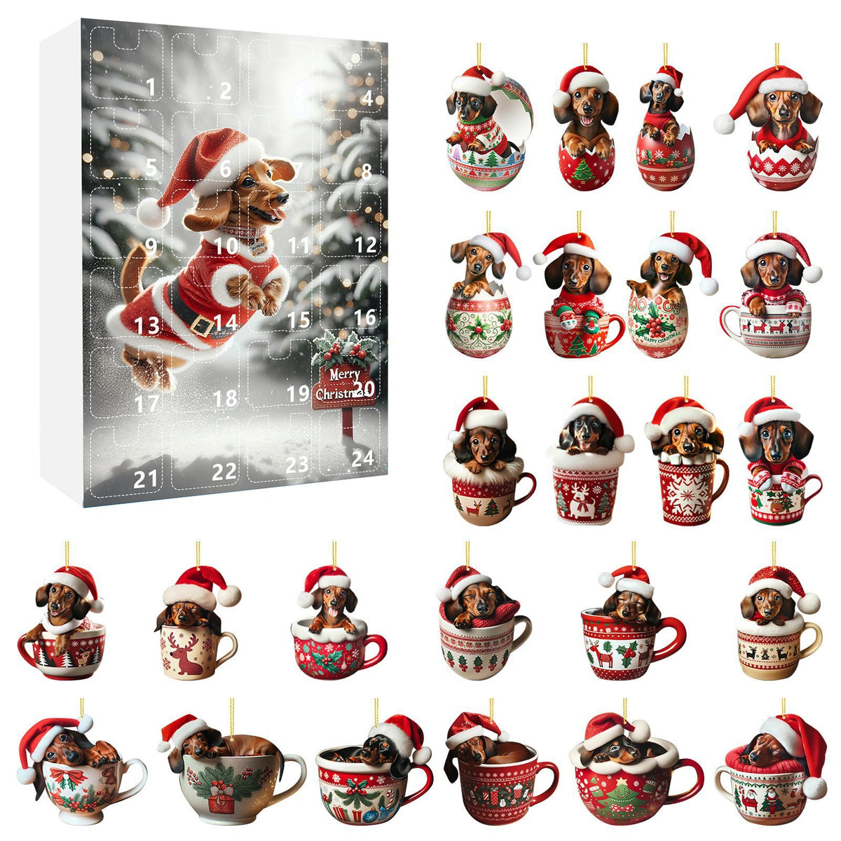 2024 Christmas Dachshund Advent Calendar