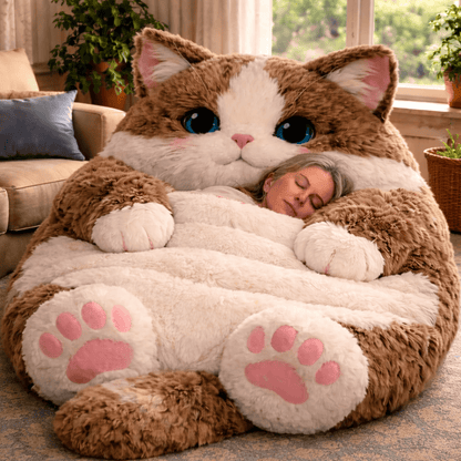 🔥Hot Sale 49% off🌟🐱 Fluffy cat sleeping bag – Soft, Warm & Purrfectly Cozy😴💤