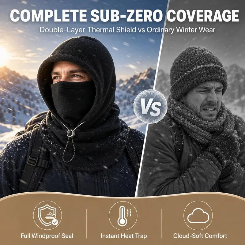 49% OFF TODAY🔥 Warm Winter Sherpa Hat – Cozy, Soft & Cold-Weather Ready