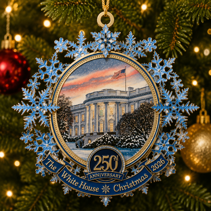 White House 250th Anniversary Christmas Commemorative Ornament – Limited Edition