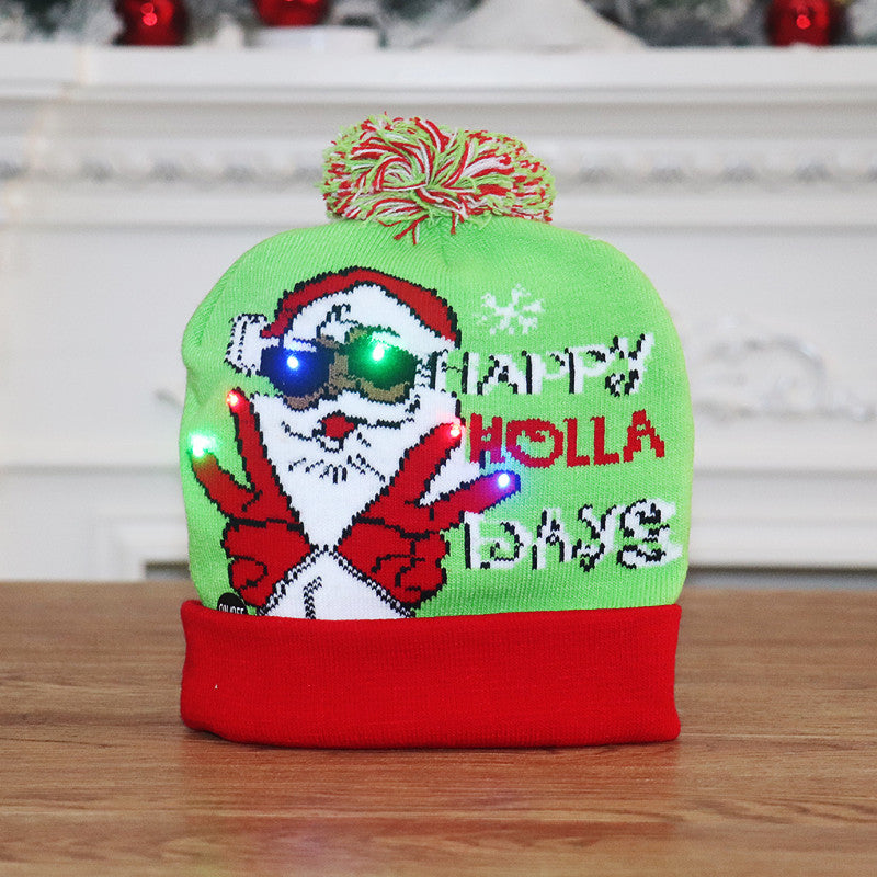 🎁2022 EARLY CHRISTMAS SALE - CHRISTMAS LED LIGHT KNITTED BEANIES