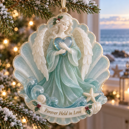 Coastal Angel Christmas Ornament