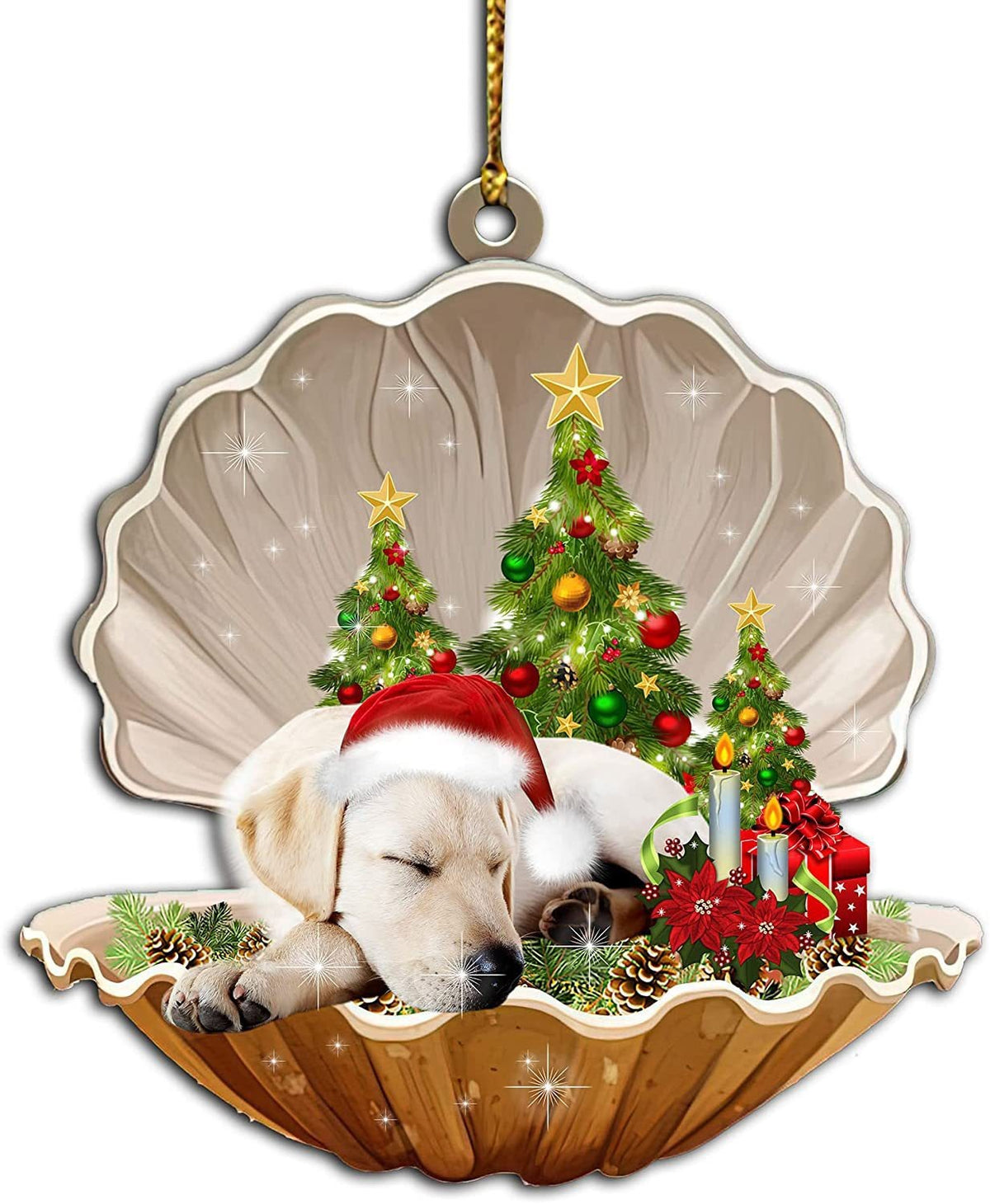 2024 Christmas Party Sleeping Dog Decoration