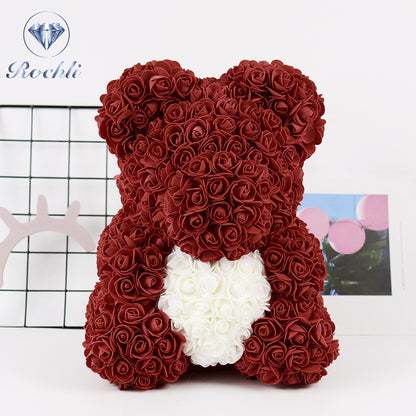 🎄Exclusive Christmas 60% discount🎄Preserved flower rose bear gift