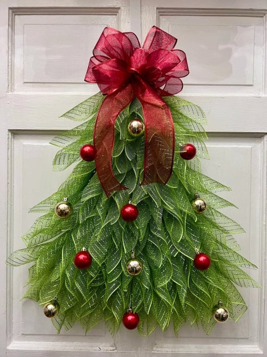 🔥🎄Handmade Christmas Tree Wreath for Front Door